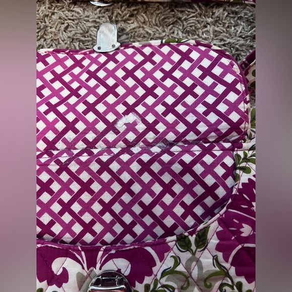 Vera Bradley Pink White and Green Crossbody - Picture 8 of 8
